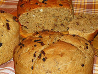 Грибной хлеб с чесноком