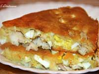 Заливной рыбный пирог