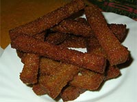 Ржаные сухарики с чесноком