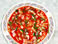 Окрошка на томатном соке