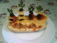 «Кораблики» из кабачка