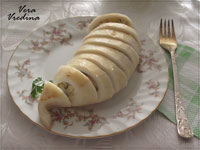 Кальмары, фаршированные сыром