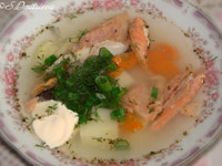 Суп с сёмгой