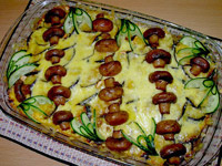 Мусака с фаршем и баклажанами