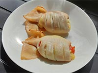 Фаршированные сыром кальмары