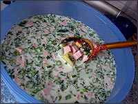 Окрошка на кефире