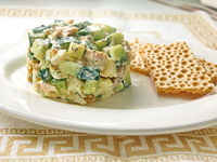 Салат с курицей и огурцами