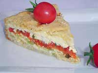 Пирог с овощами и сыром