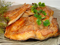 Копчёная в сковороде рыба