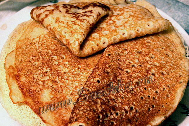 Блины на опаре - фото Блины на опаре