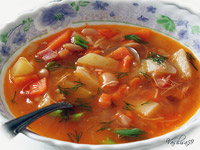 Суп фасолевый томатный в скороварке