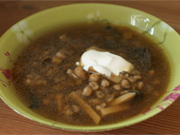 Суп из лесных грибов