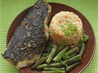 Камбала в духовке