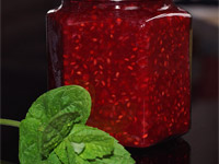 Малиновое варенье с мятой