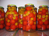 Помидоры с алычой на зиму