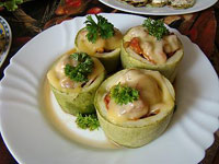 Кабачки фаршированные «Бочонки»