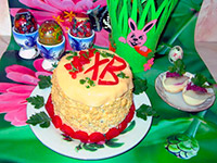 Салат «Пасхальный кулич»