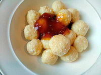 Ленивые вареники из творога с рисовой мукой