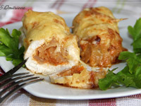 Куриные рулетики с капустой