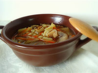 Суп грибной с перловкой