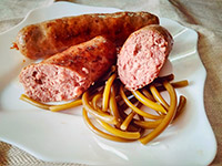 Колбаски домашние со сливочным маслом
