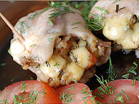 Фаршированные куриные голени