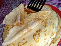 Заварные блины на кефире и молоке