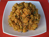 Картофельный салат с орехами