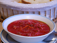 Борщ с квашеной капустой