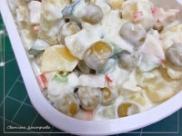 Салат с крабовыми палочками и свежим огурцом