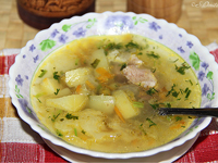 Овощной суп с индейкой