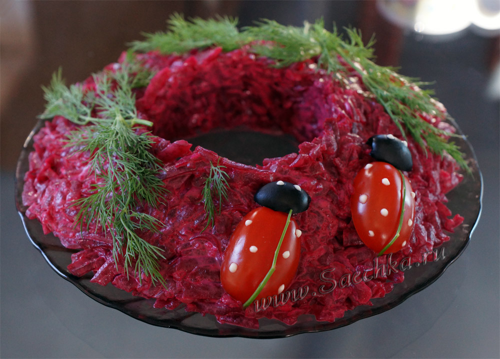 Салат из свёклы с огурцами - фото Салат из свёклы с огурцами