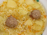 Суп с фрикадельками