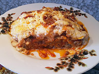 Лазанья с соусом болоньезе