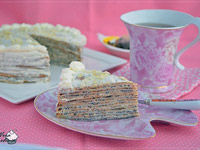 Блинный торт с маком