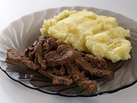 Тушёный лось