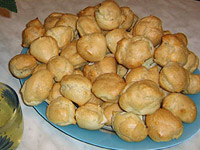 Заварные пирожные с сырным кремом