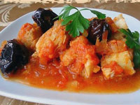 Треска с черносливом