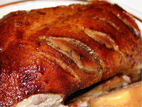 Утка по-пекински с айвой