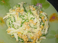 Лёгкий салат с кукурузой