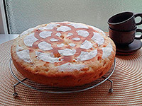 Сливочный пирог с яблоками