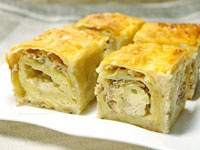 Пирог из лаваша с фаршем