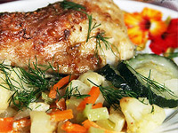 Курица с овощами