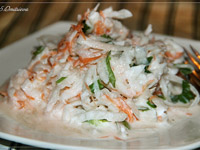 Салат с дайконом и морковью