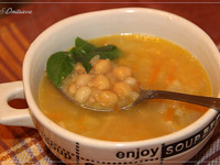 Суп овощной с белой фасолью