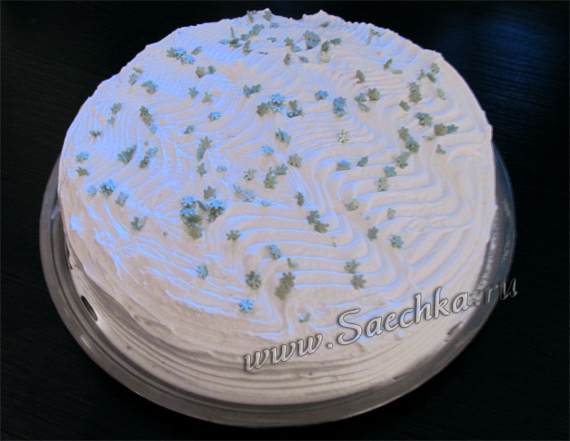 Торт с белковым кремом - фото Торт с белковым кремом