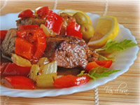 Свинина в медово-лимонной карамели