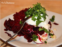 Салат из свёклы с яйцом