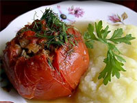 Помидоры, фаршированные свининой