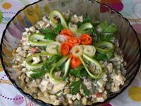 Рыбный оливье